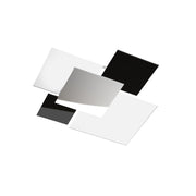 Lampada da soffitto moderna 1088/70-NE Vetri Bianchi e Neri 4xE27