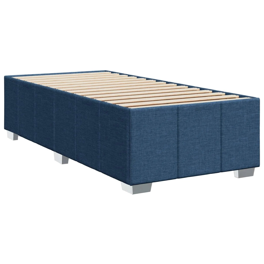 Letto box spring con materasso Blu 100 x 200 cm Tessuto 3452620