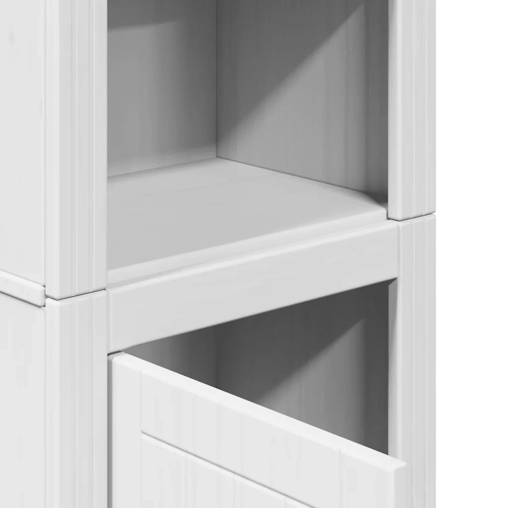 Mobile da Bagno BODO Bianco e Marrone 44x30x160 cm 4016861