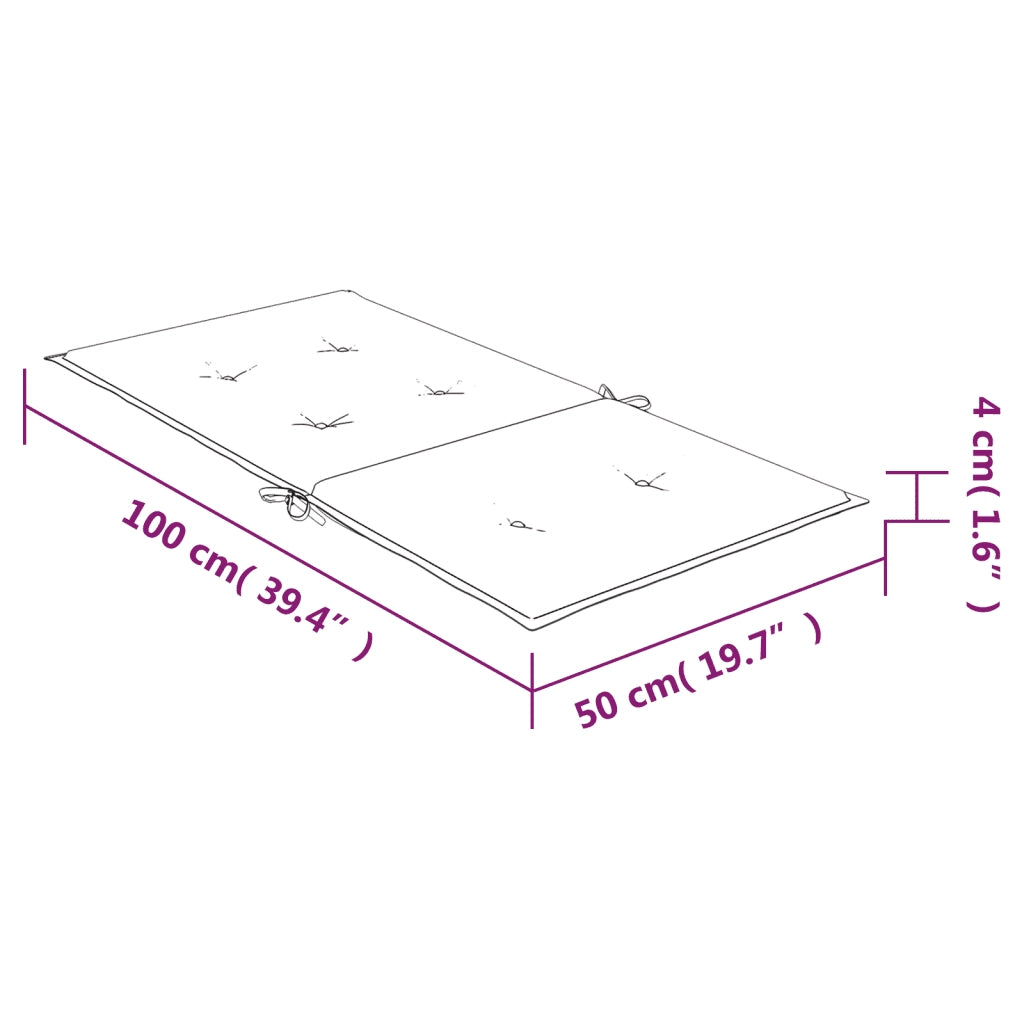 Cuscini per Sedia con Schienale Basso 6 pz | Cuscini per sedie Turchese in Tessuto