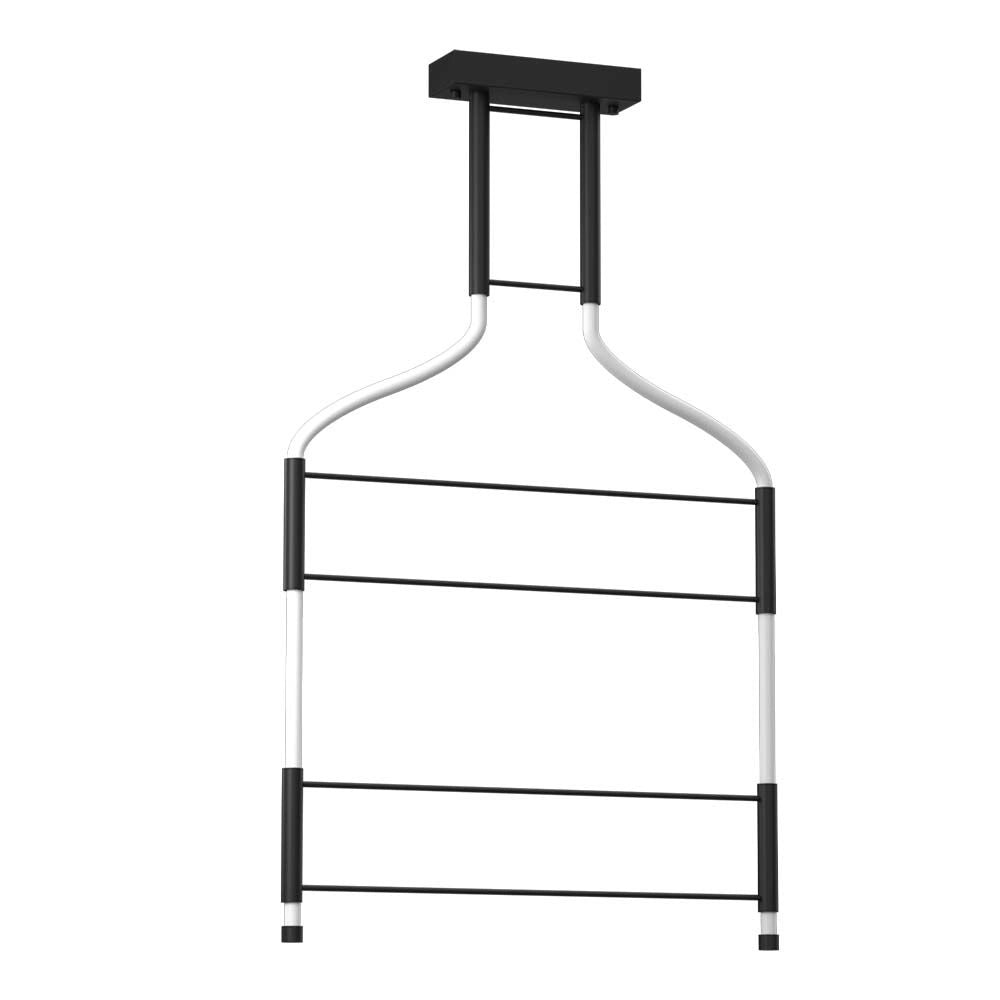 Lampada a sospensione ALHA LED 36W 3000K nera Dohar