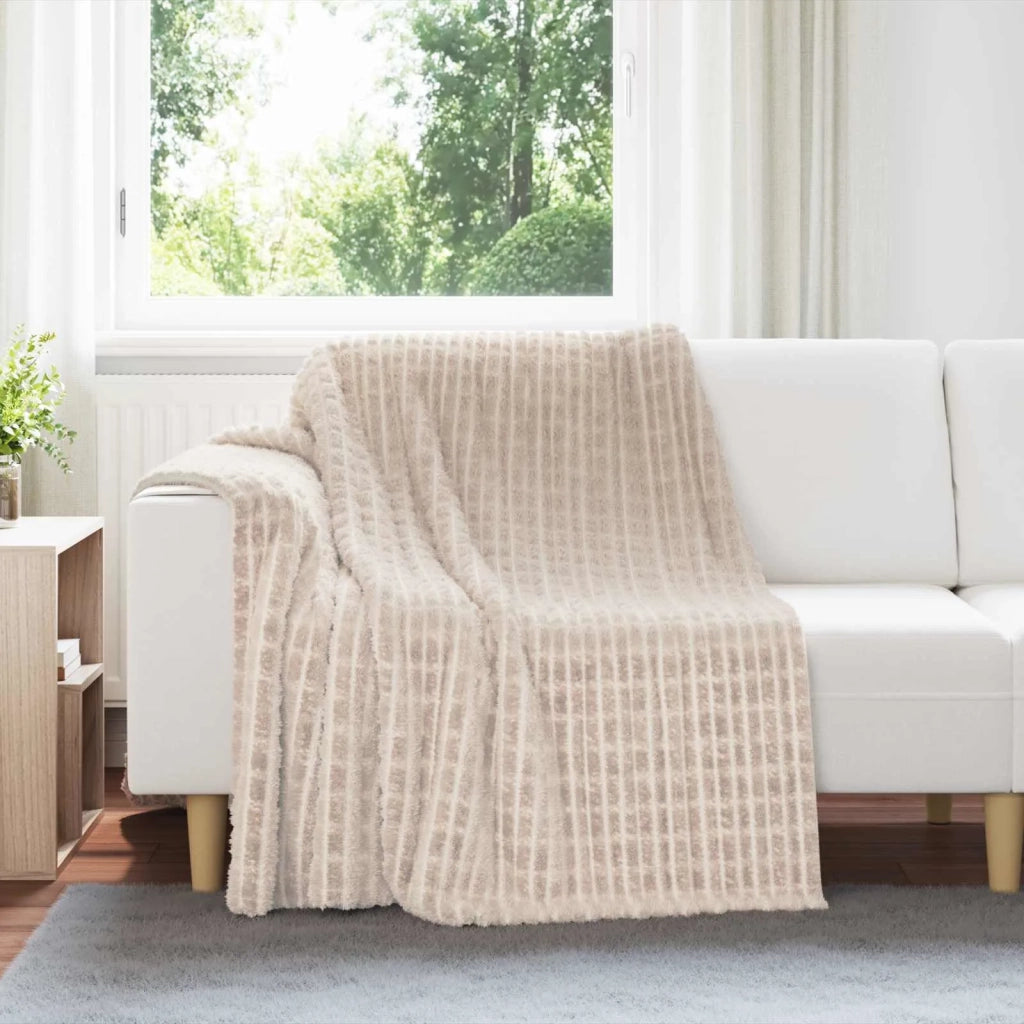 Coperta Beige 200 x 150 cm Panno 42016910