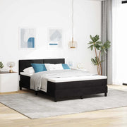 Letto a molle con materasso Nero 140 x 190 cm Velluto 3339172