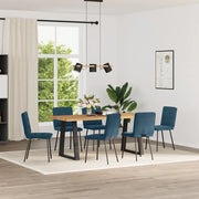 Sedie da Pranzo 6 pz Blu in Velluto 3315437