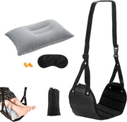 Supporto per gambe per viaggi aereo - set da 4 pezzi con regolazione di altezza