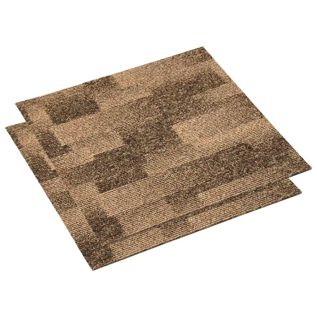 Moquette per pavimenti 20 pcs Marrone 50 x 50 cm PP 42046765