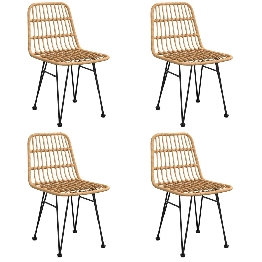 Set da Pranzo da Giardino 5 pz in Polyrattan 3157875