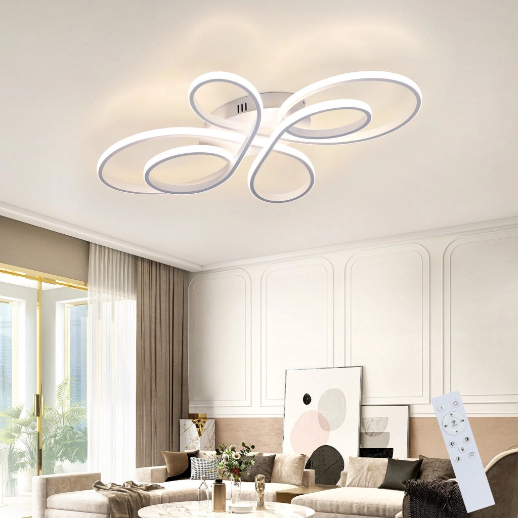 ZMH Lampada da soffitto plafoniera LED moderna dimmerabile telecomando design farfalla per corridoio