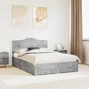 Struttura del letto con testiera Grigio cemento 140 x 200 cm 3413597