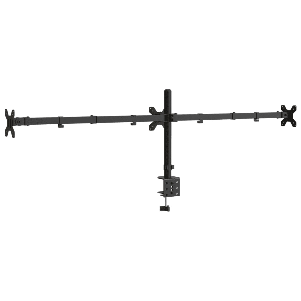 Supporto per Monitor Triplo in Acciaio Nero VESA 75/100 mm CFW7325718