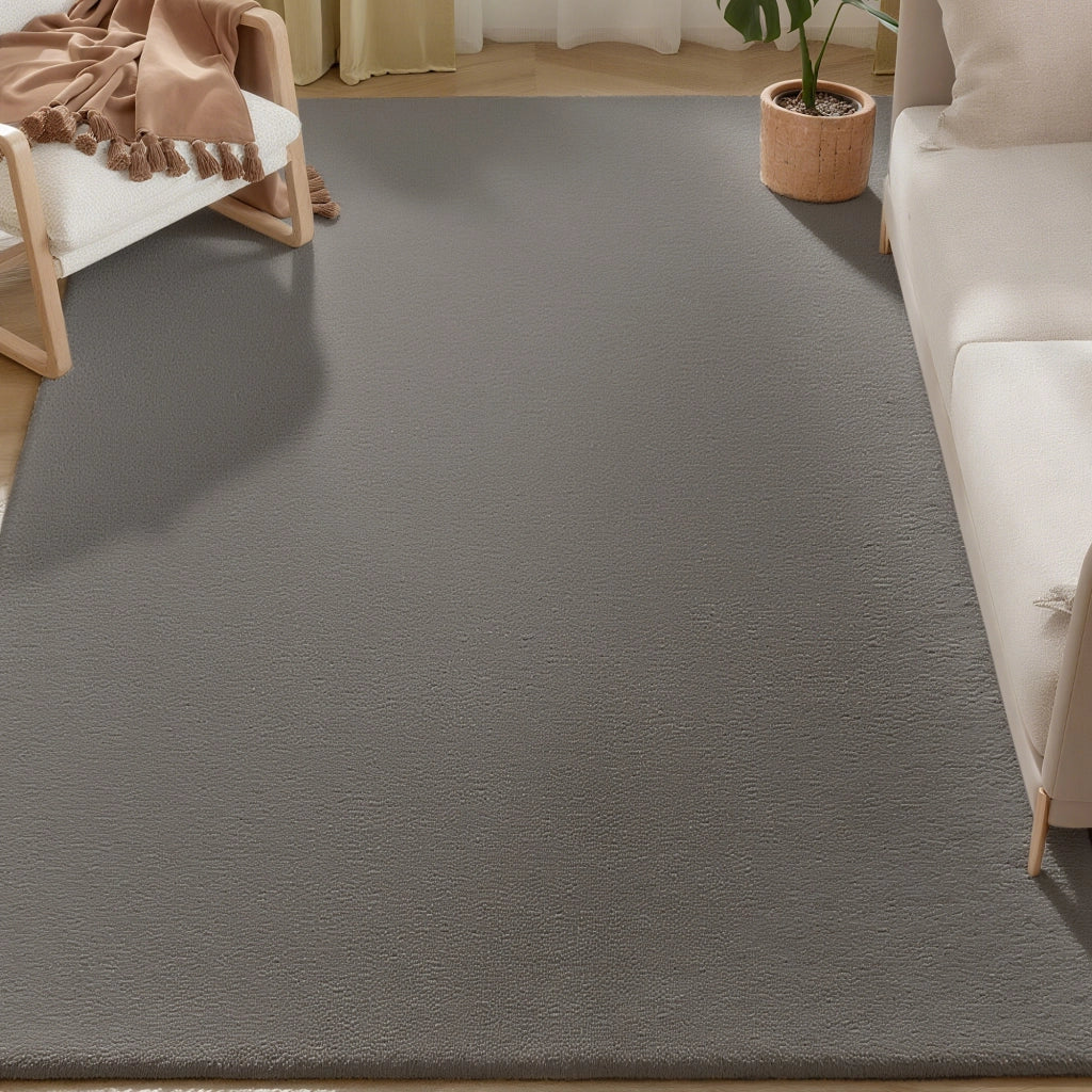 Tappeto a pelo lungo ¨C Minimal ¨C grigio chiaro 200x140 cm