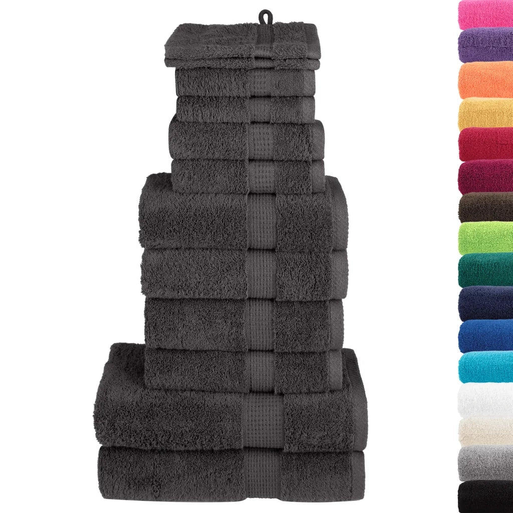Set ASciugamani SOLUND 12 pz Antracite 600 gsm 137571