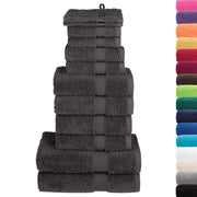 Set ASciugamani SOLUND 12 pz Antracite 600 gsm 137571