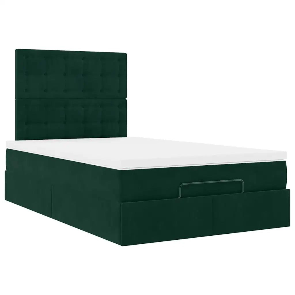 Struttura Letto Pouf con Materassi 120x190 cm Velluto 3314453