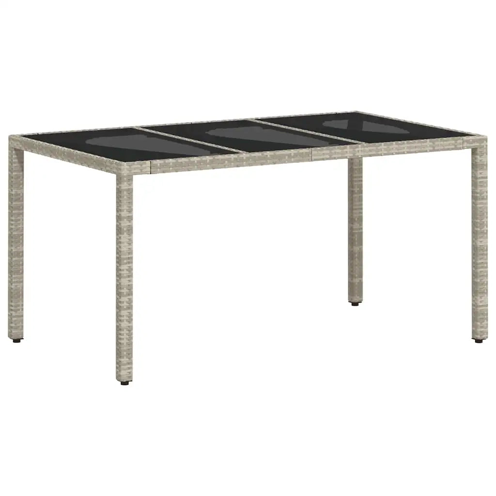 Set da Pranzo per Giardino 5 pcs Grigio chiaro polyrattan 3334897