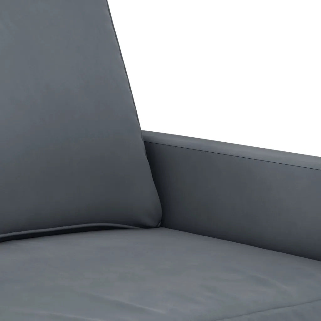 Divano a 3 Posti-Sofa 3 Posti Grigio Scuro 180 cm in Velluto 769868