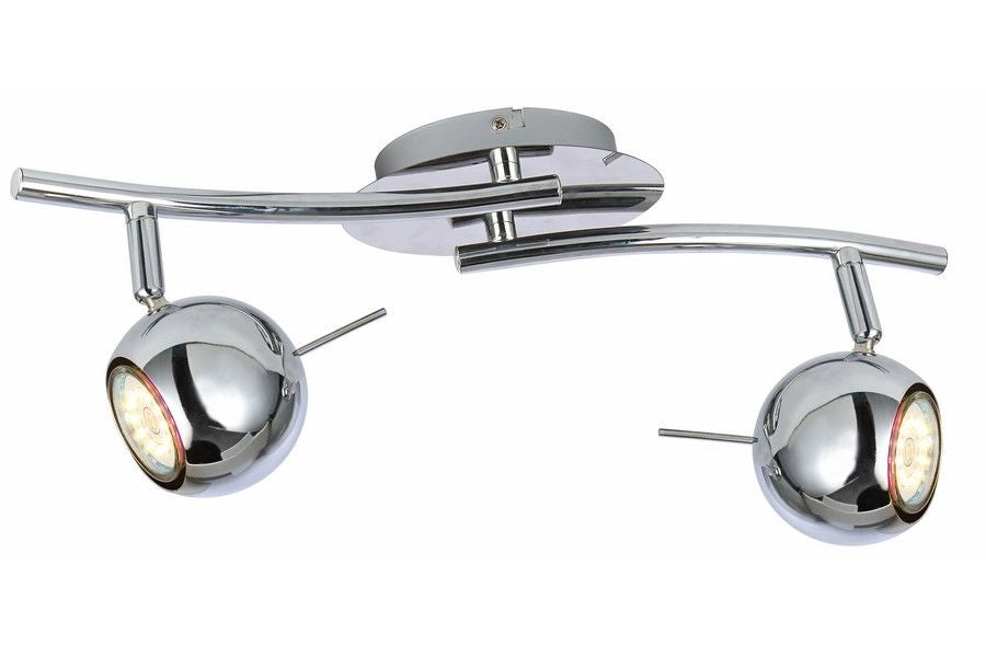 Plafoniera Reality Santorini 2 cromo orientabile 2xGU10 50W
