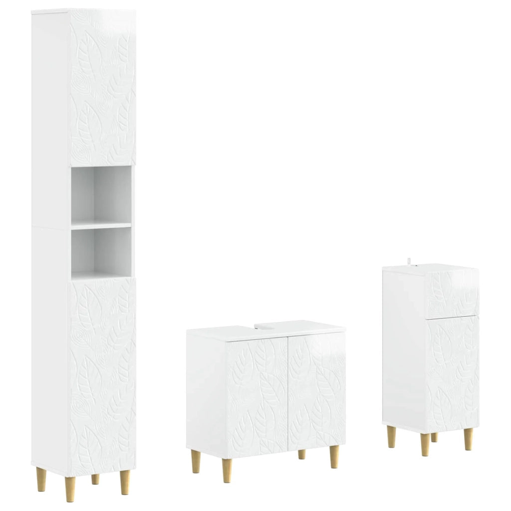 Set di armadietti da bagno in 3 pezzi DELFT 3417868