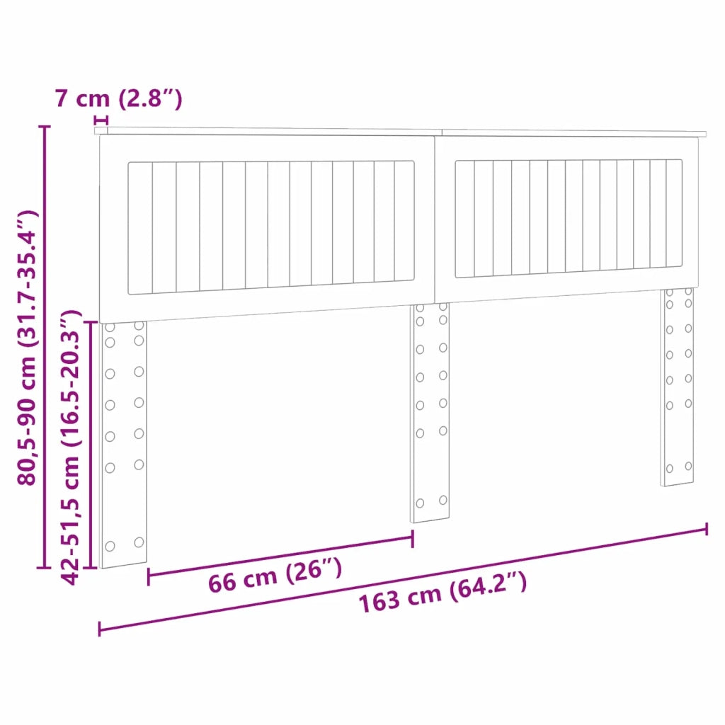 Testiera | Testata Rovere Marrone Legno multistrato