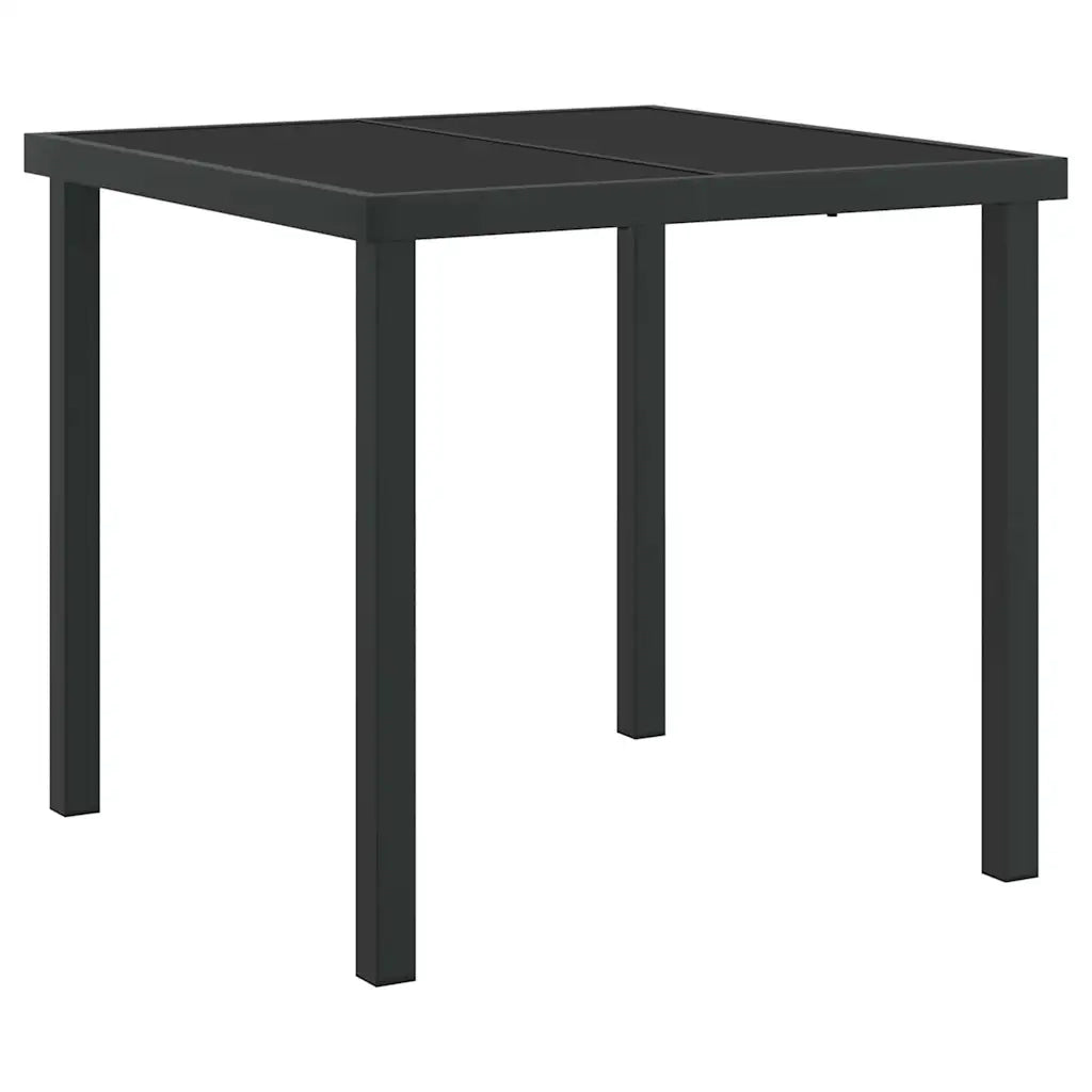 Set da Pranzo per Giardino 5 pcs Marrone e Nero