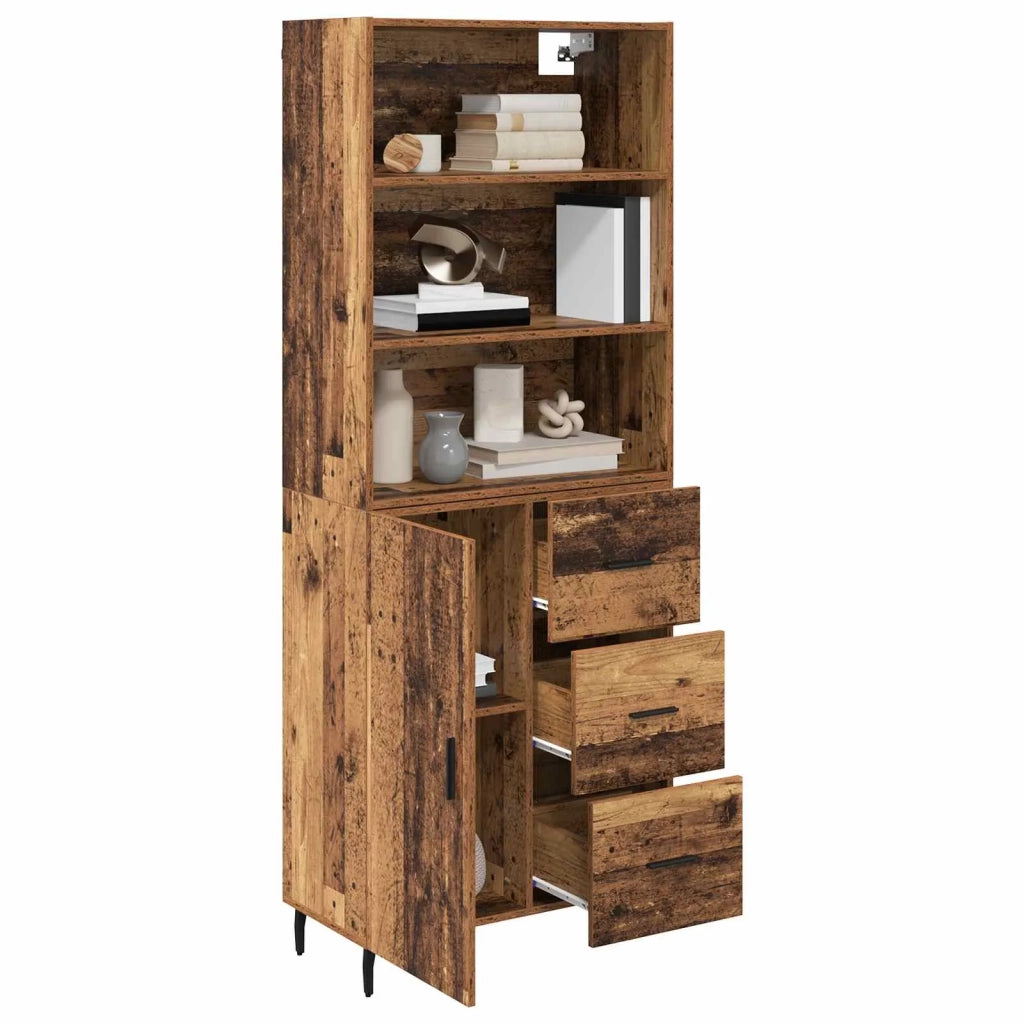 Credenza con cassetto 2 pcs Legno vecchio Legno multistrato 3415816