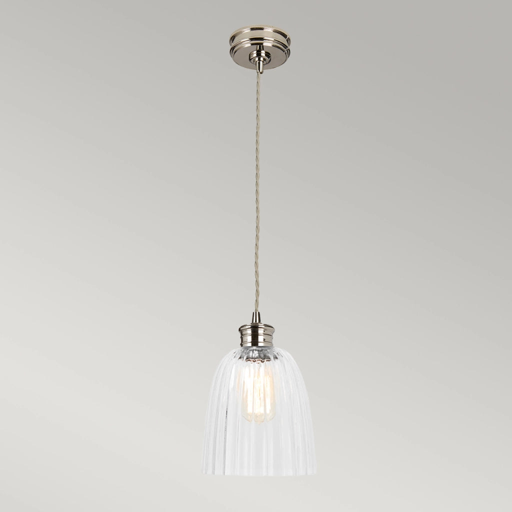 Sospensione retro Douille nichel lucido E27 60W Elstead