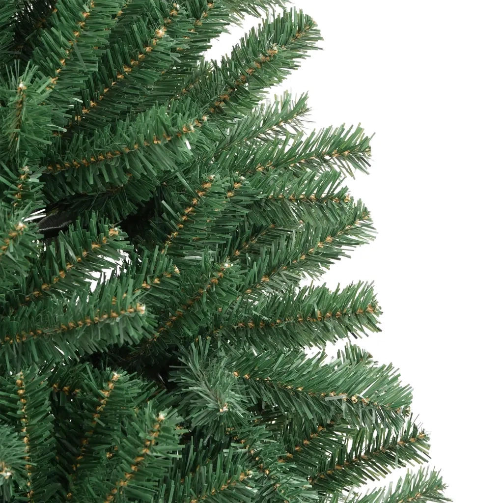 Albero di Natale Artificiale Incernierato con Base Verde 240 cm 356769