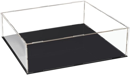 Vetrina 30 x 25 x 10cm - Scatola di Protezione in Materiale Resistente - Cubo di Presentazione - Per Figurine/Giochi - Conservazione a Casa - Translucido