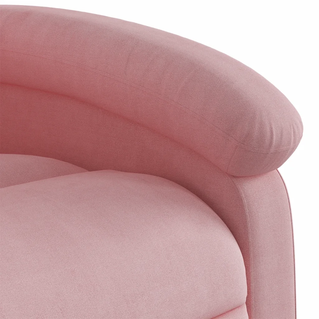Poltrona Reclinabile Rosa in Velluto 371801