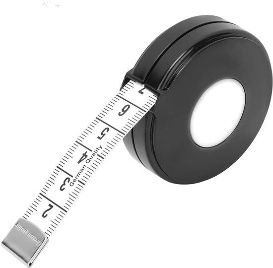 Misuratore retrattile 150 cm - Misurabile in cm/in - Banda di misura morbida - Misuratore retrattile - Materiale flessibile - Misuratore portatile