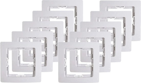 Decalcomanie 1-volta 10 pezzi in bianco Arctic - Opzioni di installazione complete