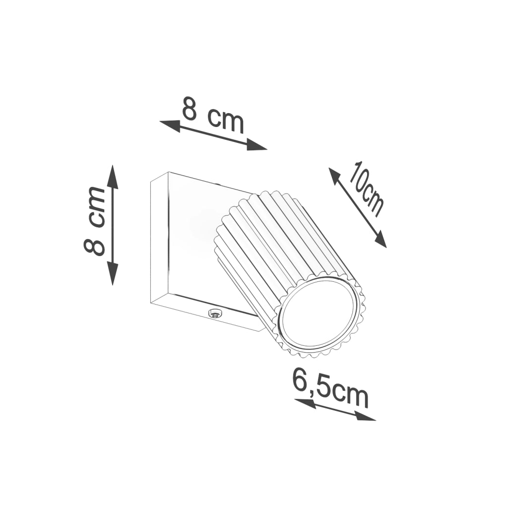 Lampada da parete KARBON taupe