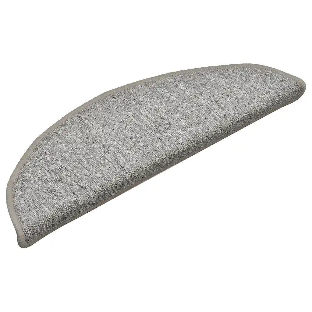 Tappetini per scale 30 pz 56x17x3 cm Grigio chiaro Semicircolari 3365746