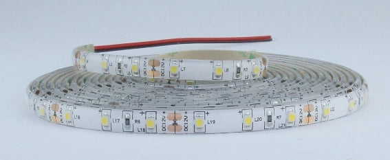 STRISCIA 5M IP65 3528 60LED/M 12V 4,8W/M 440LM/M 6500K