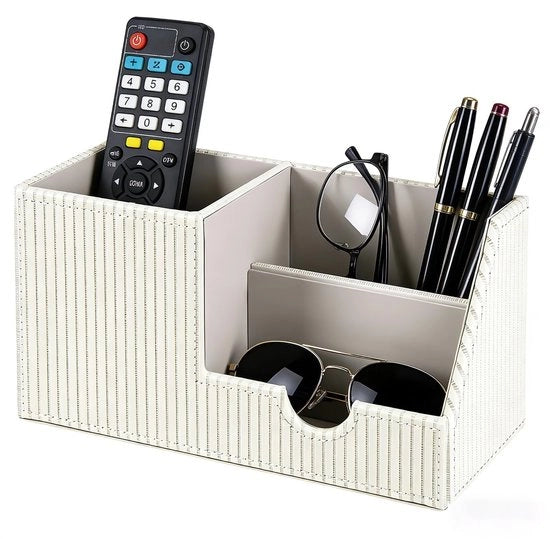 Organizzatore di scrivania con 3 cassette