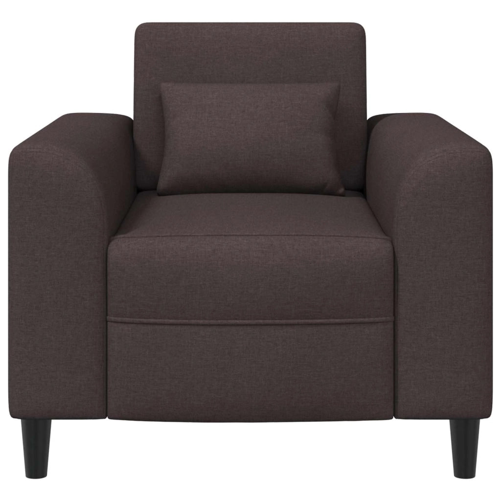 Poltrona Marrone Scuro Tessuto 42042458