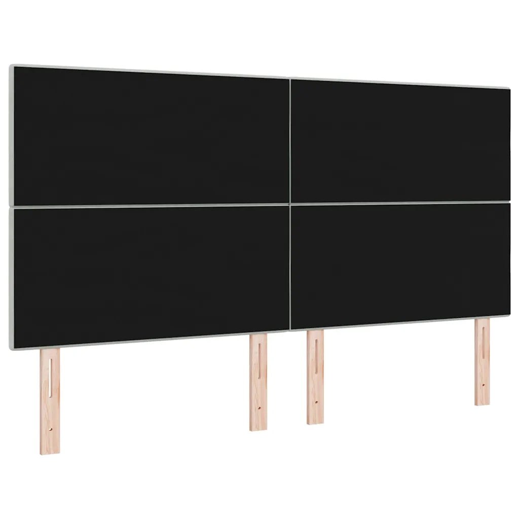 Testiera LED con strisce LED Grigio chiaro 180 cm Velluto 3338456