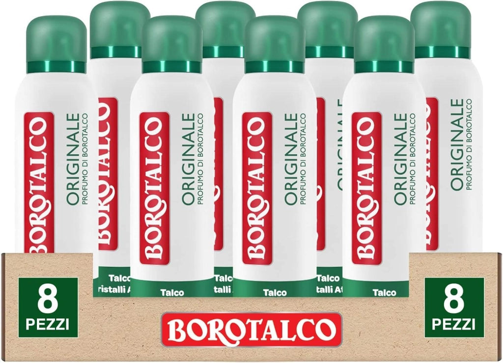 BOROTALCO SET 8 PZ DEO SPRAY 150 ML L'UNO NEW ORIGINAL + ASCIUTTO PROFUMO DI BOROTALCO