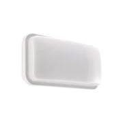 Applique esterno rettangolare bianca LED 14W 4200K IP55 ALBIN