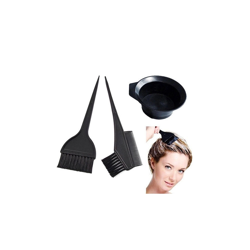 Trade Shop - Kit Per Tintura Capelli Composto Da Set Pennelli Con Cestino Piu' Mantello -
