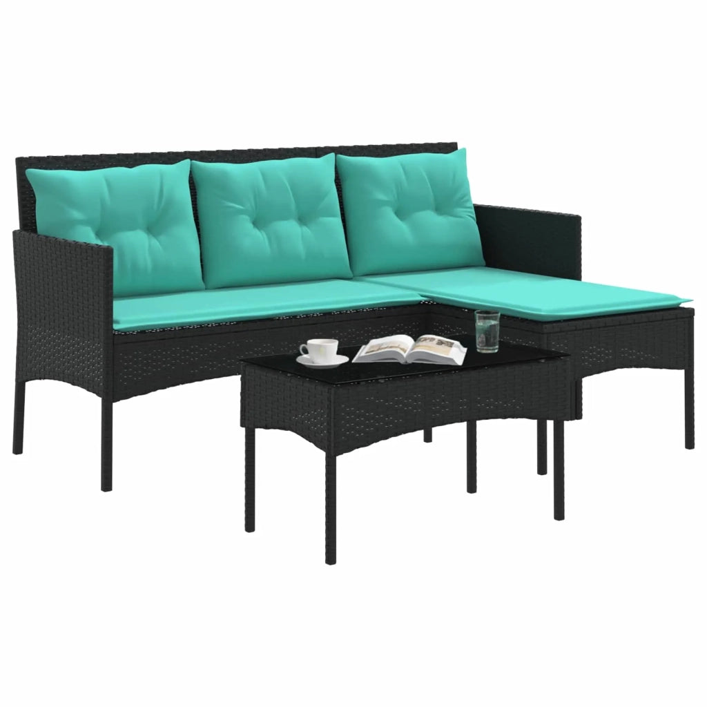 Set Divano da Giardino con cuscino 2 pcs polyrattan 4103811