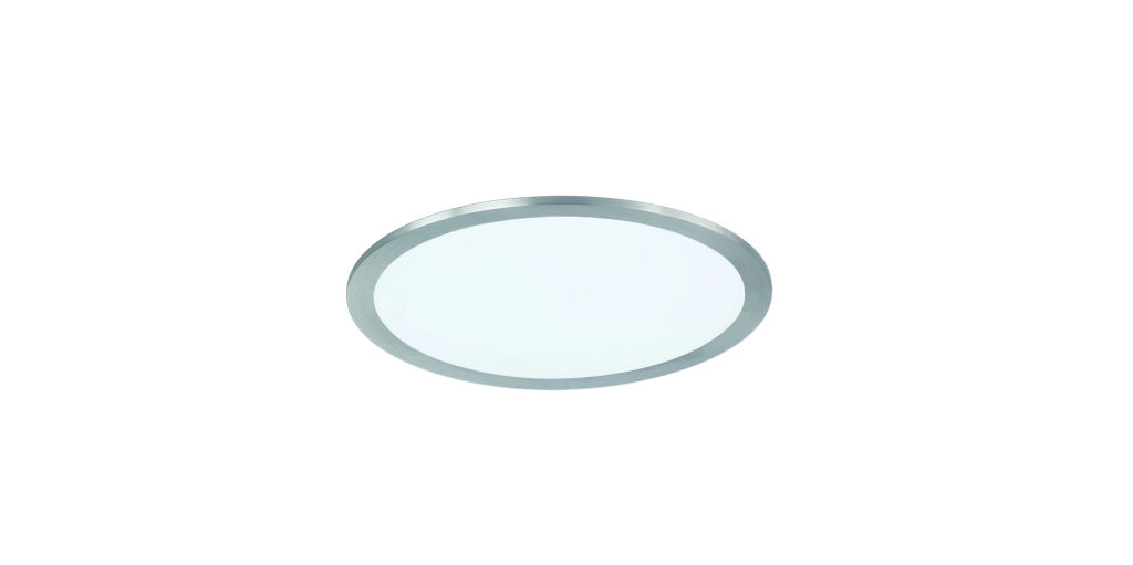 Plafoniera Led Soffitto Tonda Interno Dimmer Acciaio 30 cm Griffin GD Trio