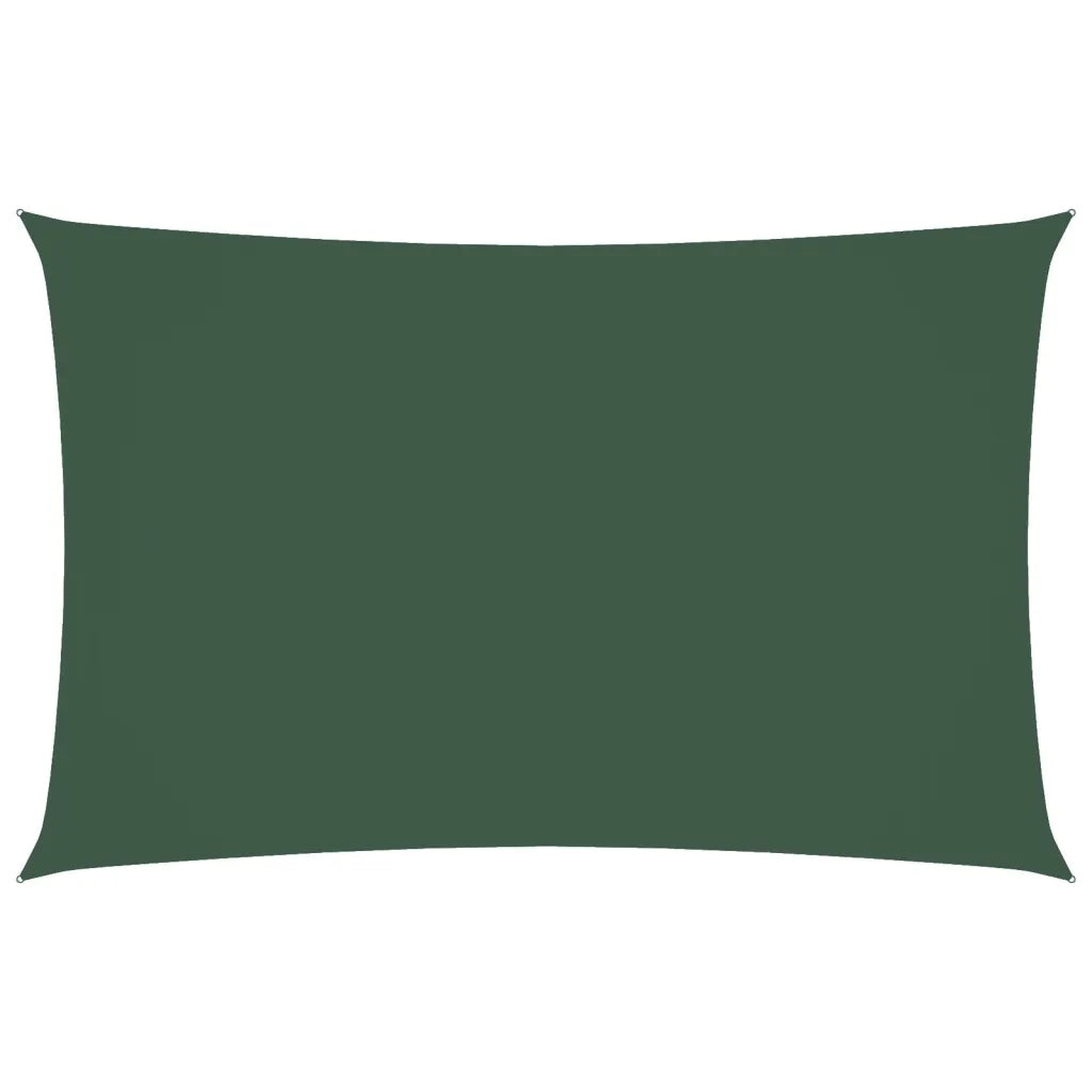 Parasole a vela | Telo Ombra | Vela da ombra Oxford Rettangolare 4x7 m Verde Scuro