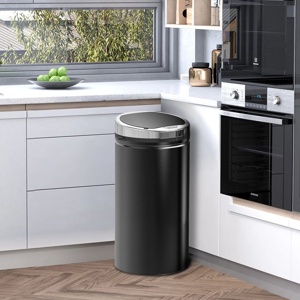 Pattumiera Automatica con Sensore 42L ¨C Xylo ¨C Acciaio Inox, Infrarossi, Cucina