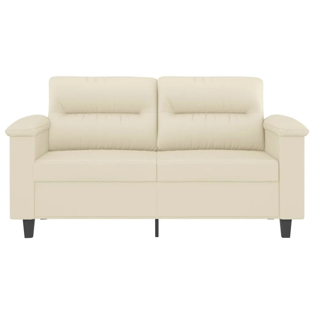 Divano a 2 Posti-Sofa 2 Posti Crema 120 cm in Similpelle 557994