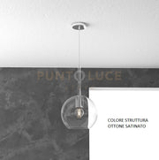 SOSP. OTTONE SAT. 1 LUCE MEDIA TRASPARENTE 1155OS-SM-TR