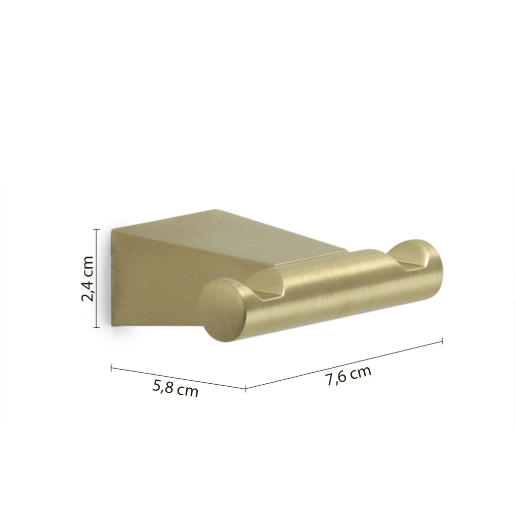 APPENDIABITI DOPPIO TONALE 8XH3CM ORO MATT.