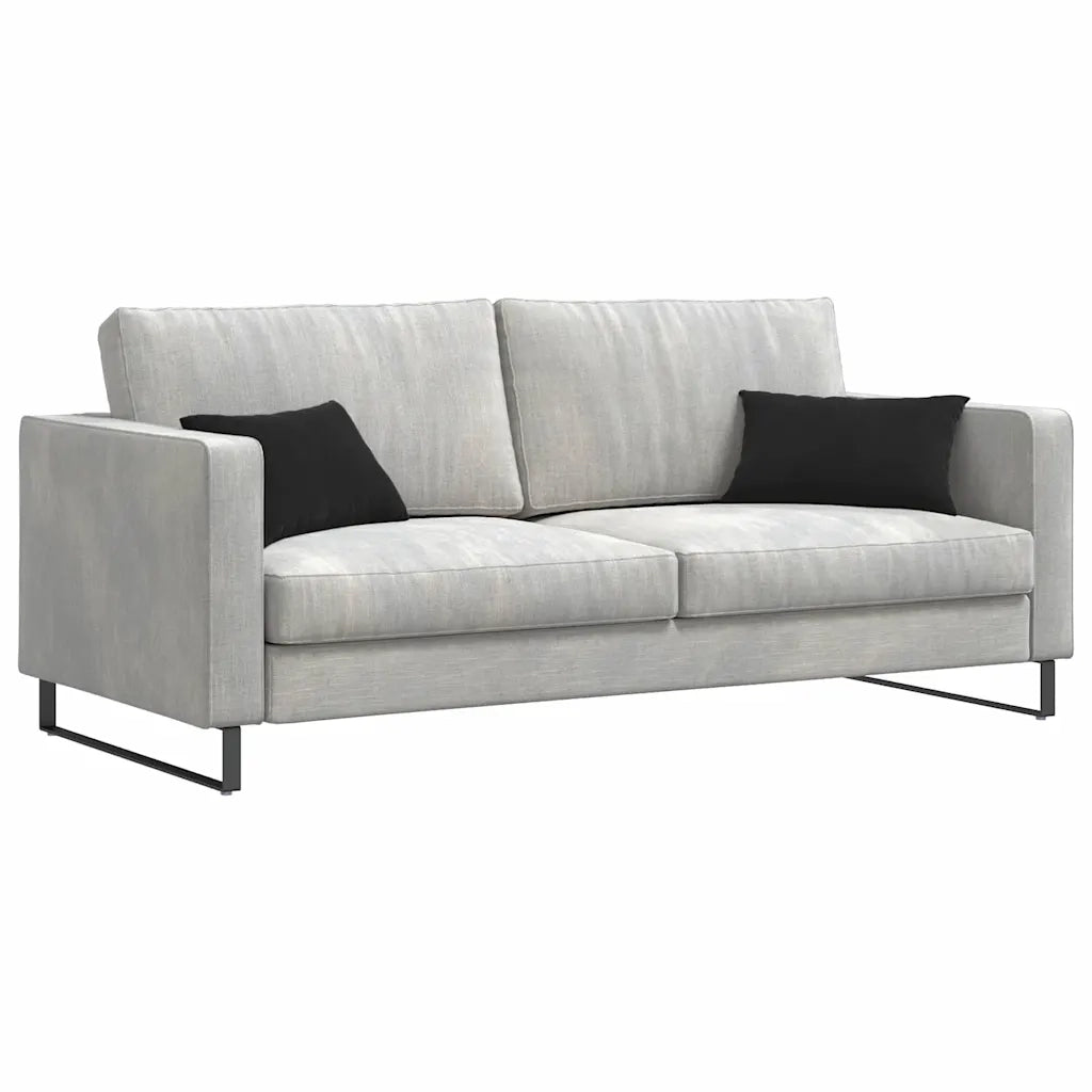 Cuscini da Divano 2 pz-Set di 2 Cuscini per Sofa Nero 50 x 30 cm Tessuto in Cords