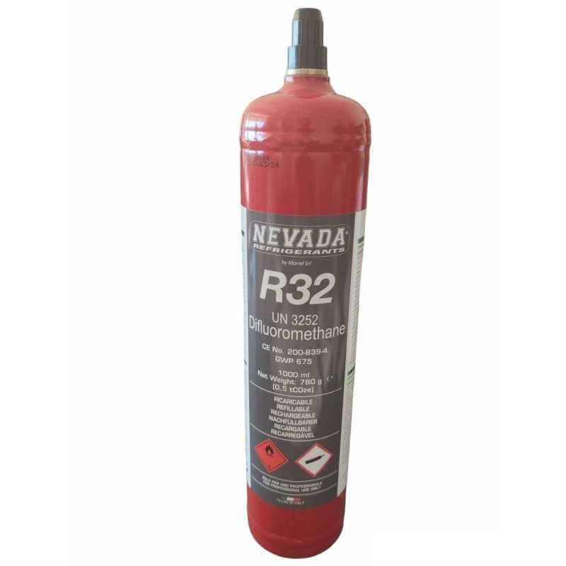 BOMBOLETTA FREON GAS REFRIGERANTE CLIMATIZZATORE R32 800gr 1lt MADE IN ITALY - UNIVERSALE