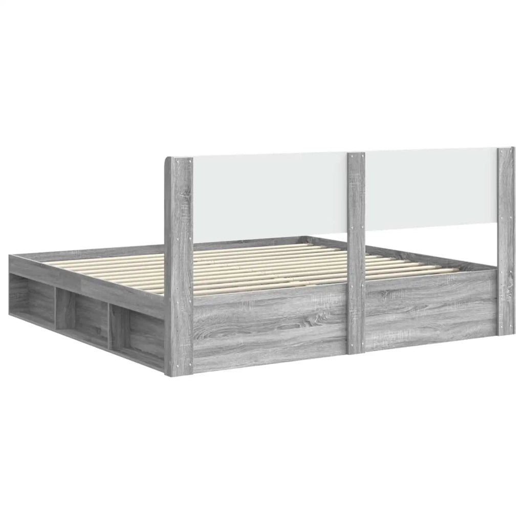 Letto da camera | Struttura del letto con stoccaggio e testata 3 pcs